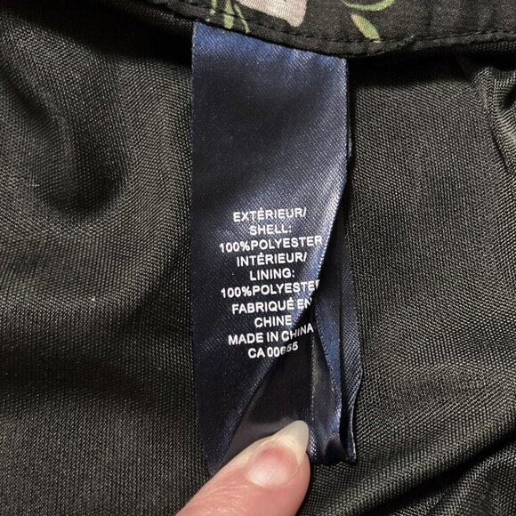 REITMANS Black and multicolour floral print a-line skirt ~ Vintage Y2K LARGE XL - Picture 9 of 9